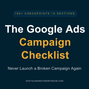 Google Ads Campaign Checklist
